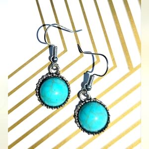 Elegant Turquoise Drop Earrings
